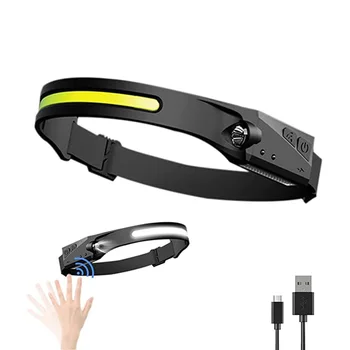 Индуктивная USB-зарядка, велосипедный фонарь, Бесконтактная светодиодная фара, легкий фонарь для ночной рыбалки, для пеших прогулок