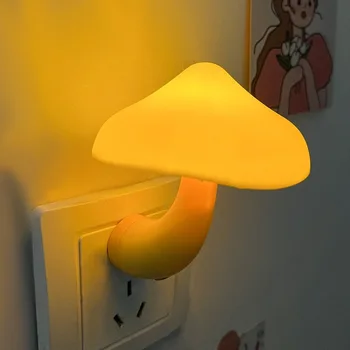 Kawaii Mushroom Night Light LED Энергосберегающий Домашний Декор, Лампа для Детской комнаты, Модный Светильник Романтической Атмосферы