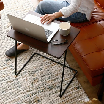Nordic Wind Диван-тумбочка для гостиной, журнальный столик с краю кровати промышленного типа, простой маленький столик, стол для ноутбука в спальне