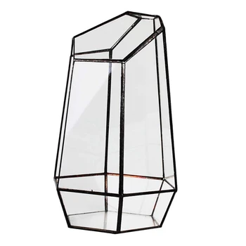 2-х комнатная теплица, шестиугольная стеклянная ваза для платного сада, миниатюрный мини-ландшафт