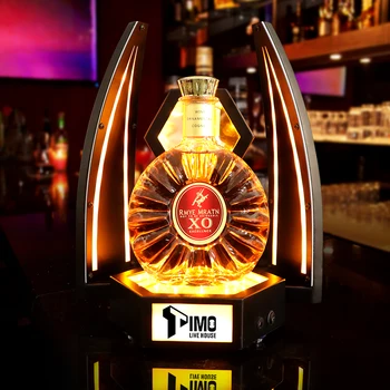 Светодиодная Перезаряжаемая Зеркальная вывеска с подсветкой для бутылки шампанского Imperial Crown Queen Cocktail Wine Whisky XO Bottle Glorifier