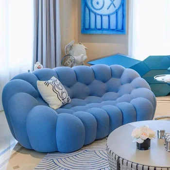 Современный Модульный Дизайн дивана Lazy Lounge Индивидуальный Изогнутый угол Креативная Поддержка спины Мягкая Мебель для гостиной