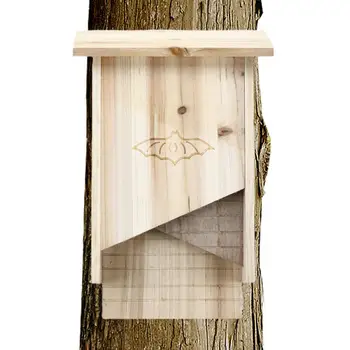 Деревянный домик для летучих мышей, прочные домики для летучих мышей на улице, деревянные всепогодные домики для летучих мышей на улице и в саду
