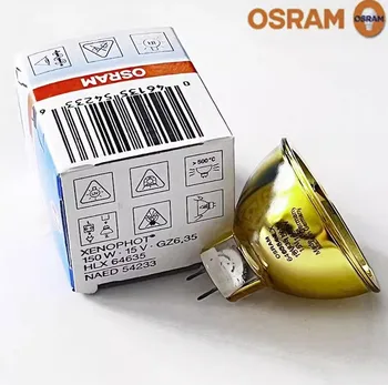Оригинальная Лампа Для Osram HLX 64635 15V150W GZ6.35 Лампа NAED 54233 Gold Paint Проекторная Чашка Лампа
