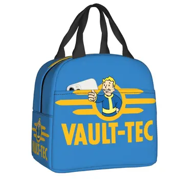 Сумка для ланча Fallout Vault Boy из видеоигры Многоразового использования, термоохладитель для пикника, изолированный ланч-бокс для женщин, детский контейнер-тоут