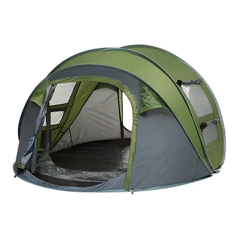 Водонепроницаемая семейная палатка для кемпинга на открытом воздухе на 4 персоны
