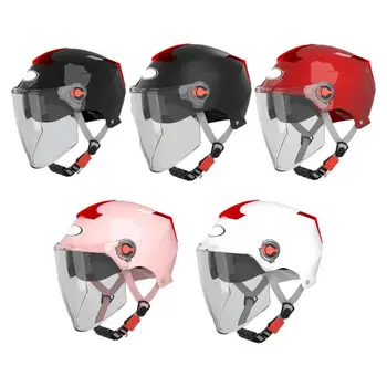 Мотоциклетные шлемы с открытым лицом, мотоциклетный шлем для байкеров с половиной лица, защитный модульный мотоциклетный шлем, открытый велосипедный шлем для скутера