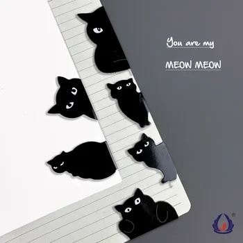 1 комплект магнитных закладок Cute Black cats для детской коллекции Pages Books Readers