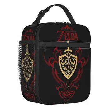 Термоизолированная сумка для ланча The Legend Of Zeldas, женские песочные часы, Окарина, Многоразовый контейнер для ланча для школьного хранения, коробка для продуктов питания