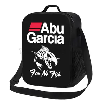 Изолированная сумка для ланча с логотипом Abu Garcia с плечевым ремнем, портативные термосумки для Бенто для работы, пикника, рыбалки, кемпинга