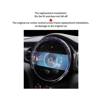 Для MINI Cooper F55 F56 Экран Центральной Консоли Декоративная Рамка для Крышки Центрального Управления Автомобилем Mini F57 2014-2022 6,5 Дюймов