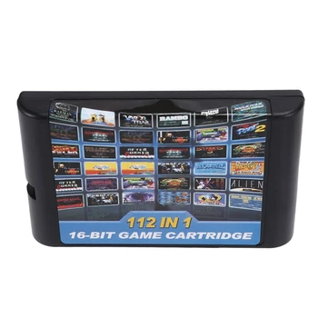 Игровой картридж 4X 112 В 1, 16-битный игровой картридж для Sega Megadrive, игровой картридж Genesis для PAL и NTSC