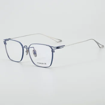 Высококачественная оправа для очков из чистого титана, мужские оптические очки, рецептурные сверхлегкие винтажные очки, женские очки