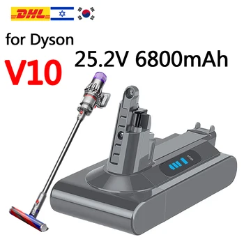 Аккумулятор Dyson SV12 6800 мАч 100 Втч Сменный аккумулятор для аккумулятора Dyson V10 V10 Absolute Fluffy cyclone SV12 Battery
