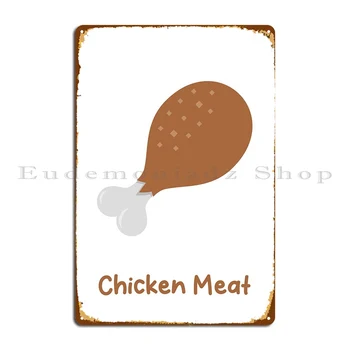 Металлическая табличка с изображением курицы, плакат, роспись стены паба, гаража, украшение персонажа, жестяной знак, плакат