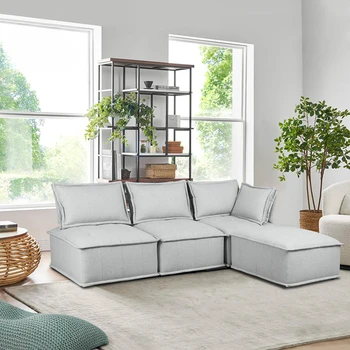 Распродажа удобной тканевой мебели для гостиной, модульного дивана