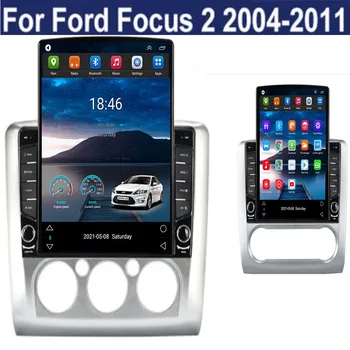 Android 12 Carplay 4G Для Tesla Вертикальное Автомобильное Радио Видео Стерео Для Ford focus 2 3 Mk2 Mk3 2004 2005-2011 Мультимедийный плеер GPS