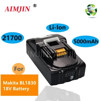 BL1860 18V 21700 Akku 5,0 Ah для аккумуляторных электроинструментов Makita BL1850 BL1840 на 18 вольт