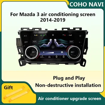 Pantalla de aire acondicionado para Mazda 3, Panel de CA 2014-2019, perilla de coche estéreo táctil, Control de pantalla, sistem