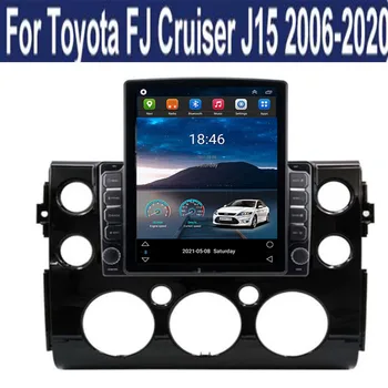 Для автомагнитолы Tesla Style 2Din Android12 для Toyota Toyota FJ CRUISER 2007-2038 Мультимедийный видеоплеер GPS Стерео Carplay DSP