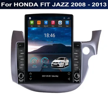 Для Tesla Style 2 Din Android 12 Автомагнитола Для HONDA FIT JAZZ RHD 2008-2013 Мультимедийный Видеоплеер GPS Стерео Carplay DSP