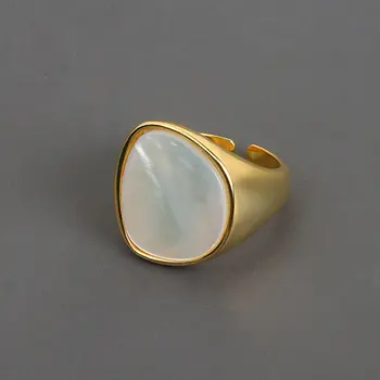 Оригинальный дизайн, Простые кольца в виде ракушек для женщин, Свадебные украшения для помолвки, подарки, Новое Популярное кольцо на палец