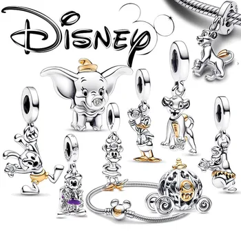2023 Disney 100-летие Микки и Минни Шарм Дамбо Бусины с подвесками Подходят По Оригинальному дизайну Браслет Ювелирные изделия своими руками