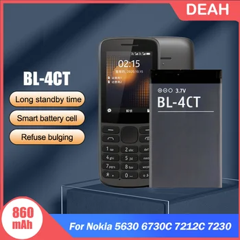 1-5 Шт. BL-4CT BL 4CT BL4CT 3,7 В Литиевая Аккумуляторная Батарея Телефона 860 мАч Для Nokia 5310 6700 s 7310c 5630 5300XM 6730C 7212C