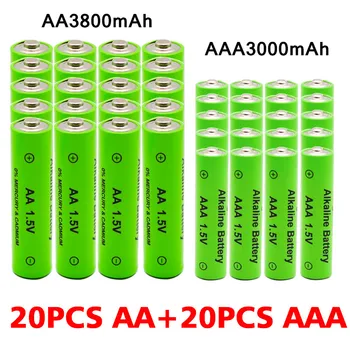 AA + AAA Аккумуляторная Батарея AA 1.5V 3800mAh / 1.5V AAA 3000mah Щелочная Батарея Фонарик Игрушки Часы MP3-Плеер Замена Ni-Mh батареи