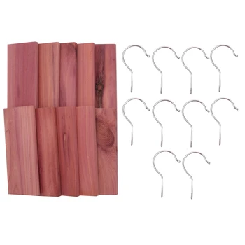 20 ШТУК кедровых вешалок для хранения одежды, блоки из натурального кедрового дерева для шкафов с ящиками