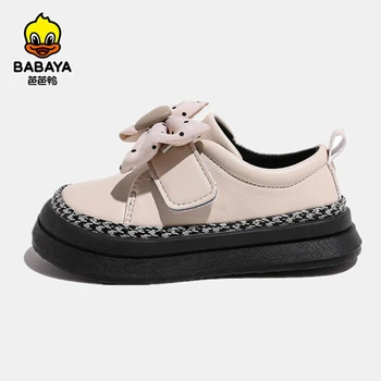 Детская кожаная обувь Babaya, Модные кожаные ботинки для девочек, Весна 2023, Новая обувь для девочек, обувь для принцессы, универсальная