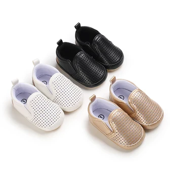 Обувь для маленьких мальчиков на возраст 0-18 м, повседневная обувь для новорожденных, лоферы для малышей, детские мокасины на мягкой хлопковой подошве