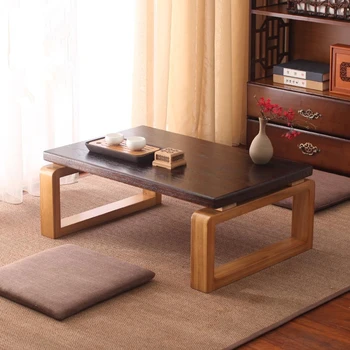 60X45X30 СМ Складной Антикварный Чайный столик Деревянный японский Напольный столик для гостиной Минималистичные Компактные Низкие журнальные столики с татами