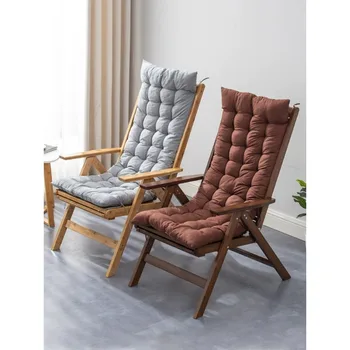 Складной стул зимой и летом, послеобеденный стул для ленивых, бамбуковый шезлонг, балкон, твердый для домашнего отдыха