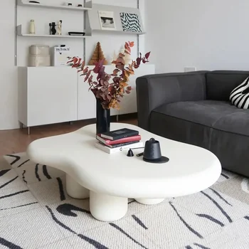 Дизайн журнального столика Nordic Living Room Cloud Нестандартной формы Креативные столики для макияжа Журнальные столики серии Cream Style Мебель для дома