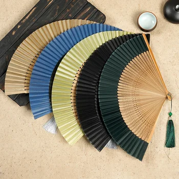 Веер Touqing fan bone бамбуковый веер из полого шелка антикварный складной веер lady scenic spot Китайский подарочный складной веер может быть напечатан