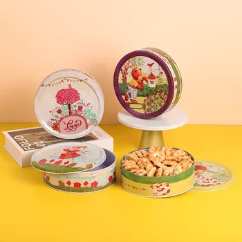 Железная художественная коробка для печенья в европейском стиле, для выпечки тортов, печенья, снежинок, макарон, конфет, коробка для молочных конфет, подарочная упаковка