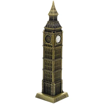 Модель Биг Бена из смолы Архитектурные Декоративные строительные скульптуры Старинные настольные часы