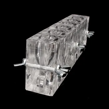 Форма для изготовления благовонных рожков из 1 шт., 10 отверстий, Акриловая прозрачная форма для благовоний в виде башни, инструменты для поделок, принадлежности для рукоделия