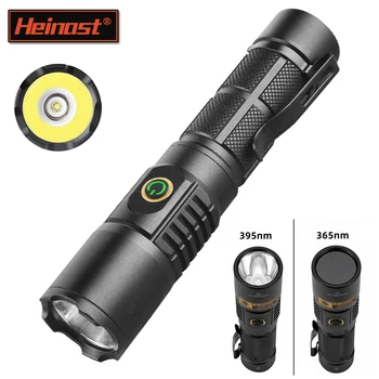 Heinast S006 Мощный тактический светодиодный фонарик 18650 или 21700 Аккумулятор XPL 2000lm Фонарь с индикатором мощности с зажимом для ручки