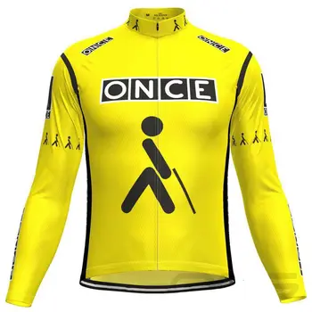 Велосипедная майка Once Team с длинным рукавом, велосипедная одежда, мужские рубашки для шоссейных велосипедов, Велосипедный топ, форма для верховой езды MTB, Roap Maillot Cyclisme