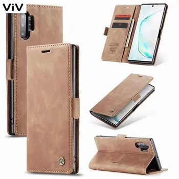 Кожаный чехол-бумажник с откидной крышкой для Samsung Galaxy Note 10 Lite Plus 20, роскошная магнитная сумка для телефона Samsung Note 20 Ultra Cover