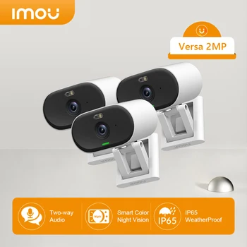 Imou 3шт Versa 2MP Wifi Система видеонаблюдения для обнаружения человека внутри и снаружи помещений, цветная камера ночного видения, защищенная от атмосферных воздействий IP65 IP-камера