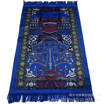 Молитвенные одеяла с композитным принтом, коврики для богослужений, этнические подушечки, прямоугольные и многоцветные варианты