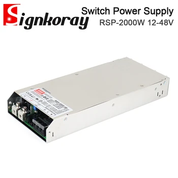 SignkoRay MEANWELL PFC High Power Switch Источник Питания RSP-2000-48V 24V 12V Регулируемое Напряжение Используется для Лазерного Модуля Co2 мощностью 100 Вт