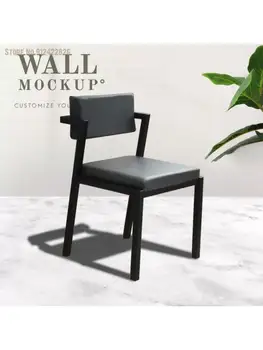 Скандинавский семейный обеденный стул современный простой студийный креативный офисный стул Ресторанный стул дизайнерский стул со спинкой