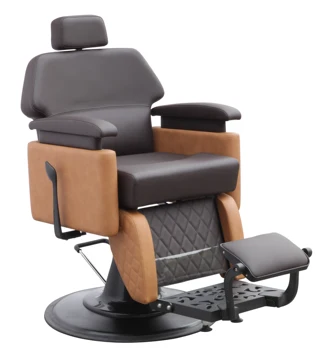Оборудование для парикмахерской с круглым основанием, Парикмахерский салон, Коричневые парикмахерские кресла для парикмахерского салона