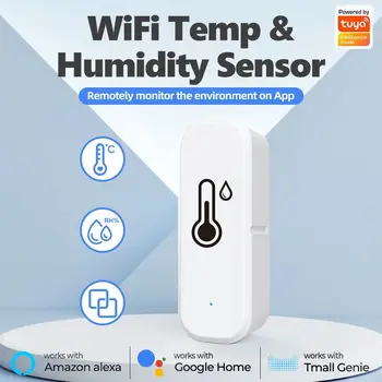 Приложение Zigbee Wifi Wireless Home Tuya Термометр Гигрометр для помещений Датчик температуры и влажности Детектор гигрометра