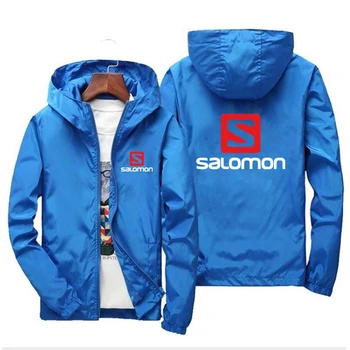 Salomon Новая мужская деловая куртка Повседневная мужская бейсбольная куртка Модная уличная ветровка Высококачественная мужская бейсбольная куртка