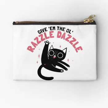 The Ol Razzle Dazzle Чехлы на молнии, сумка для нижнего белья, маленький женский кошелек для хранения ключей, карманный кошелек для монет, упаковка носков, трусиков для денег